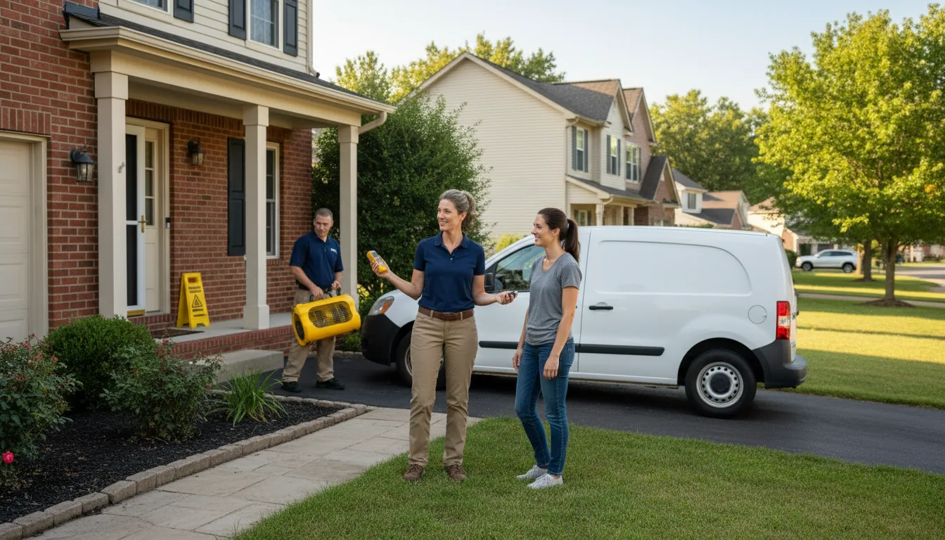 Water restoration image for Mold Remediation in Industry, TX